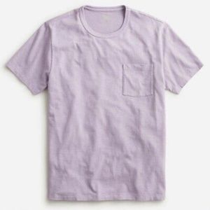 Garment-dyed slub cotton crewneck t-shirt